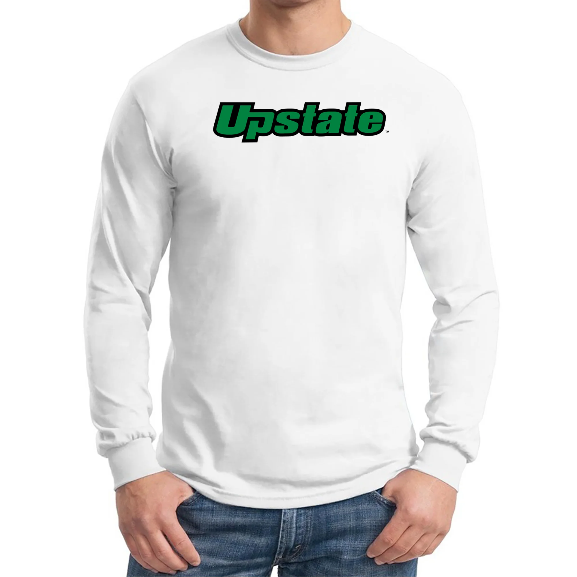 University of South Carolina Upstate Spartans Basic Block Long Sleeve T-Shirt - White - Image 3