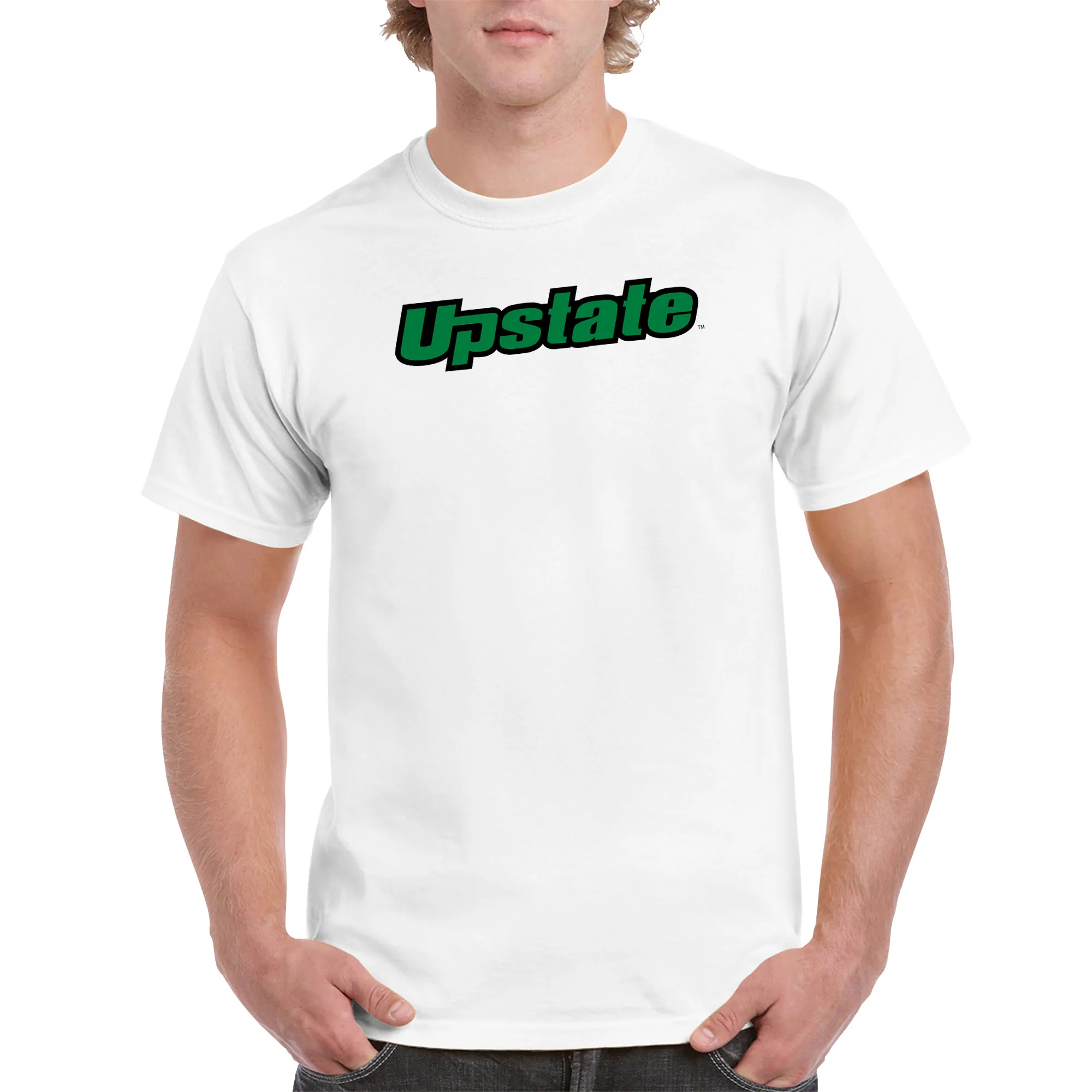 University of South Carolina Upstate Spartans Basic Block T-Shirt - White - Image 3
