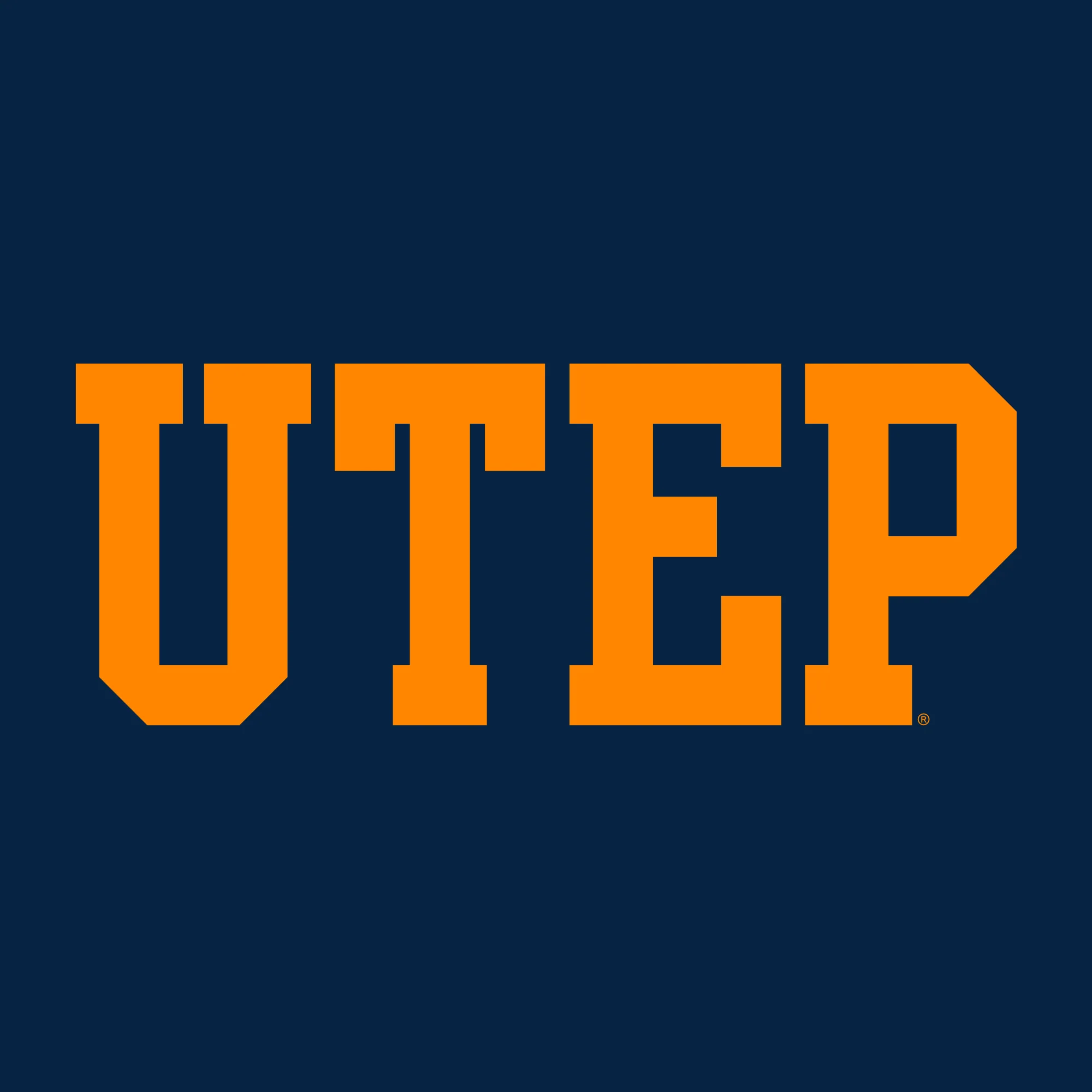 University of Texas at El Paso Miners Basic Block Short Sleeve Youth T Shirt - Navy - Image 2