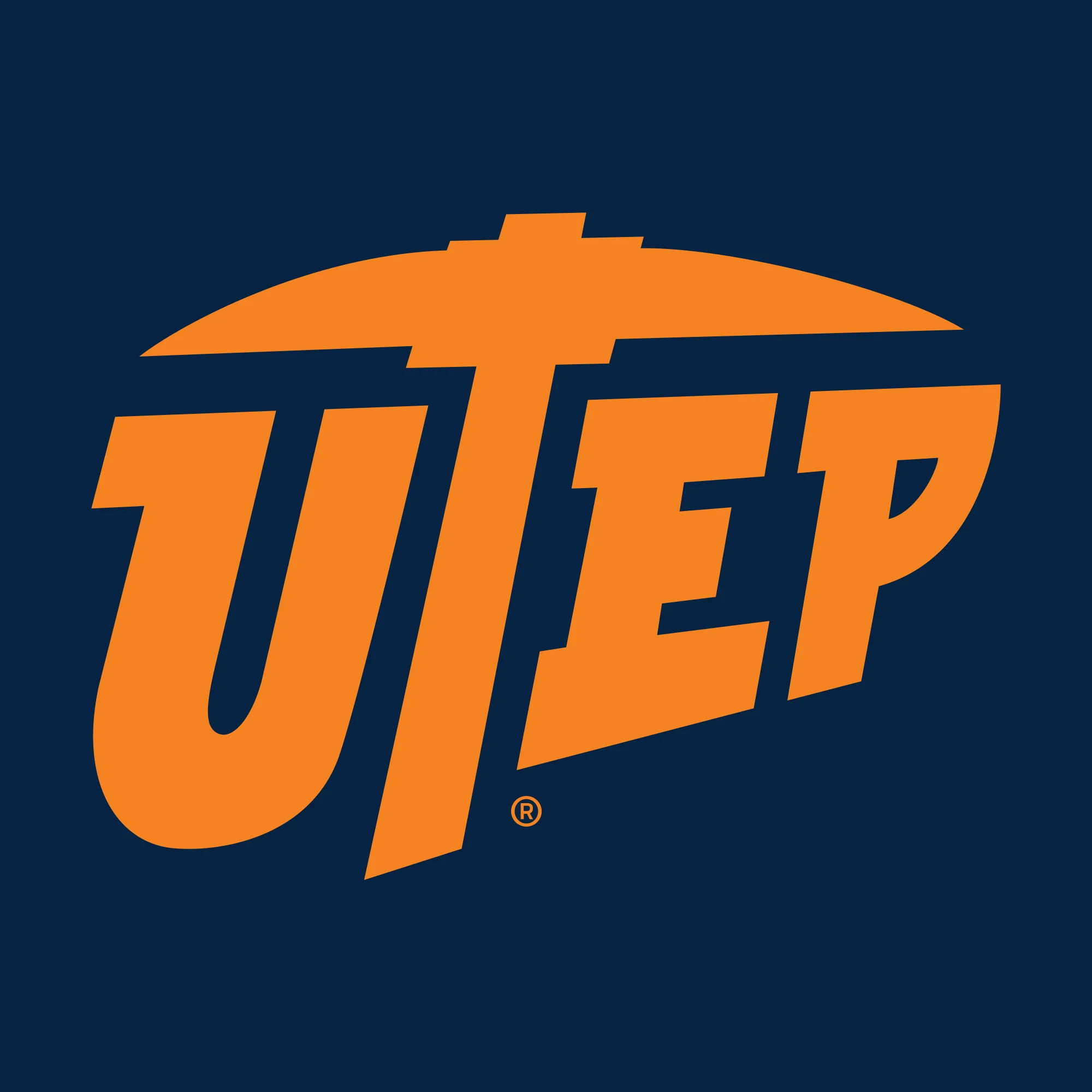 University of Texas at El Paso Miners Primary Logo Short Sleeve Youth T Shirt - Navy - Image 2