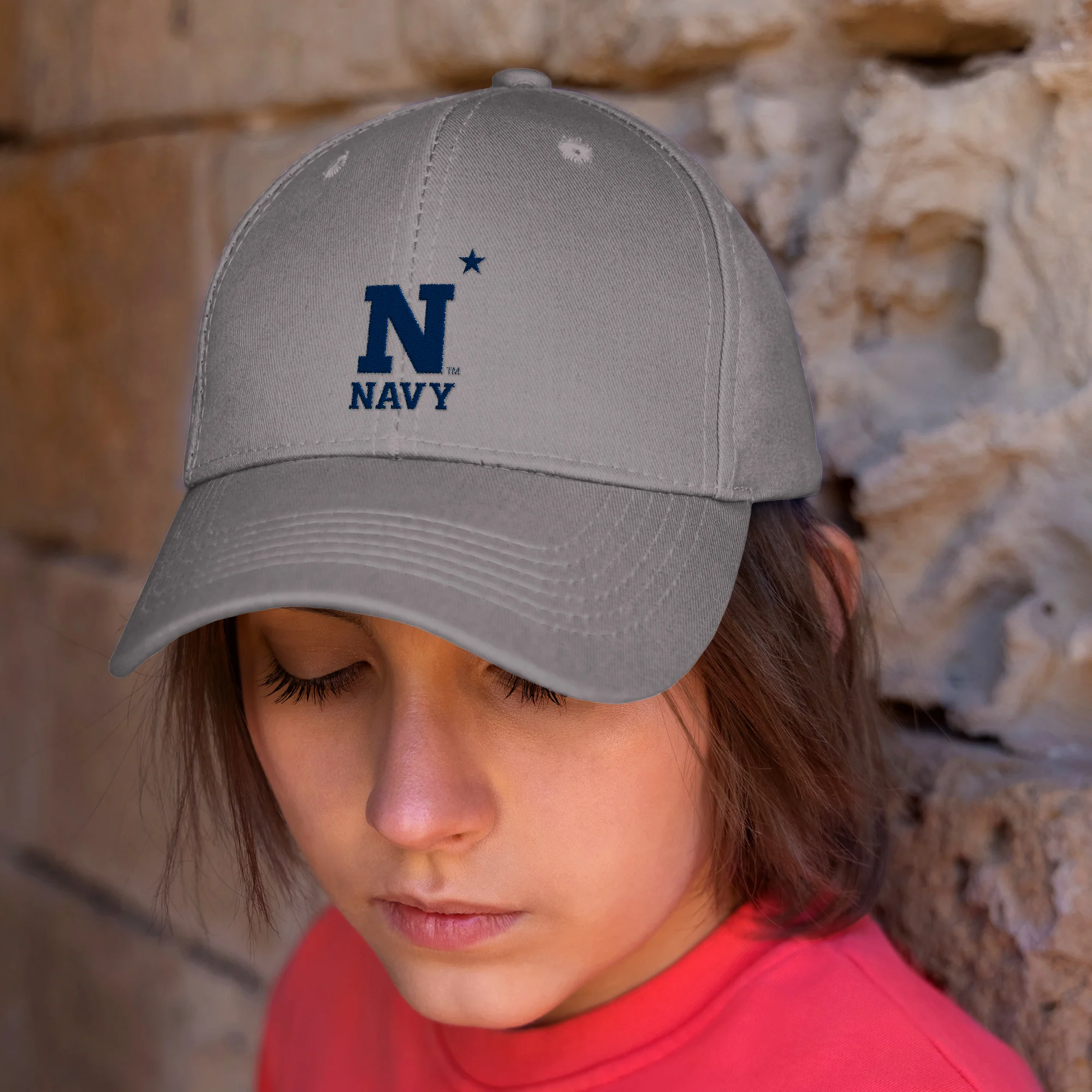 US Naval Academy Primary Logo Dad Hat - Image 6