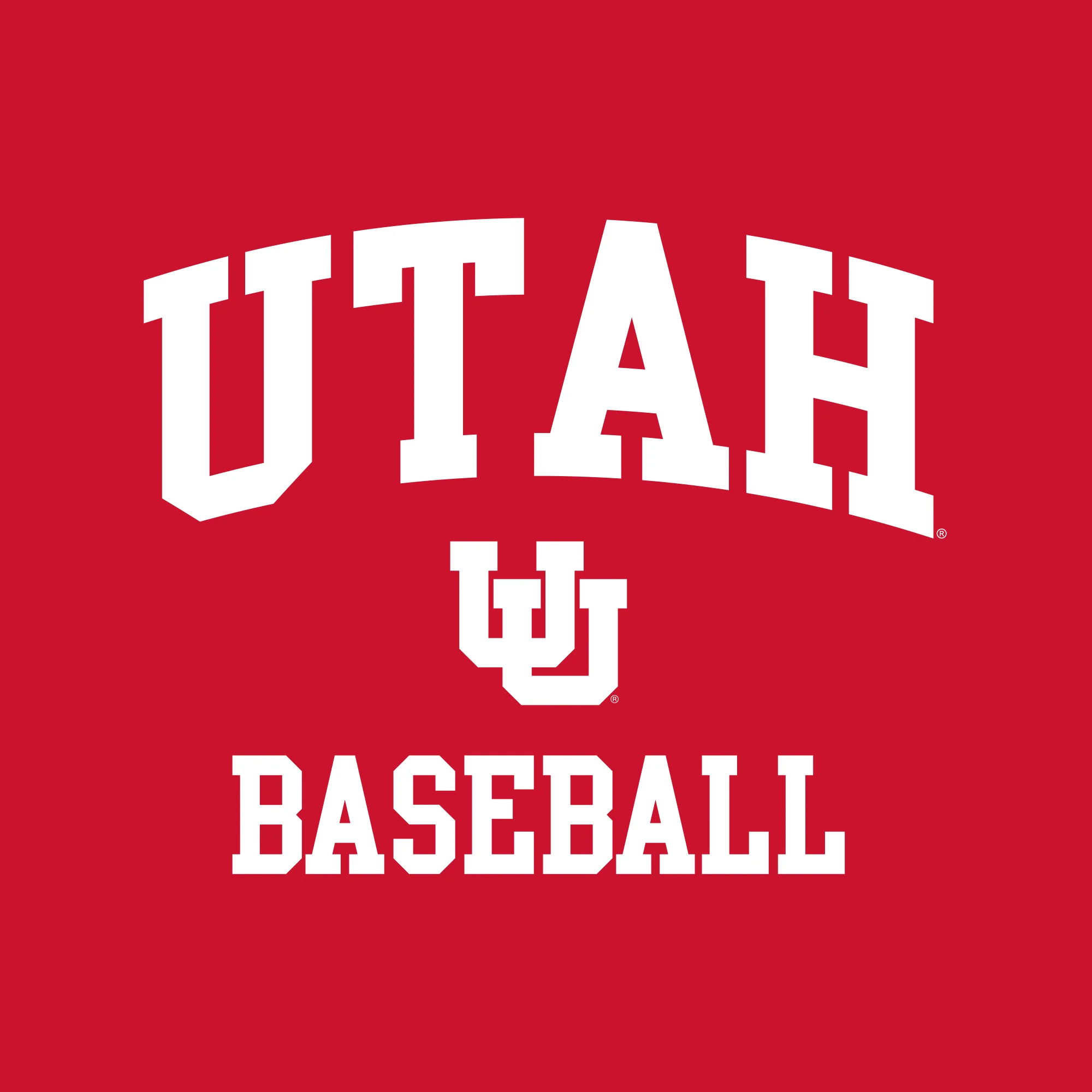 Utah Utes Arch Logo Baseball Hoodie - Red - Image 2