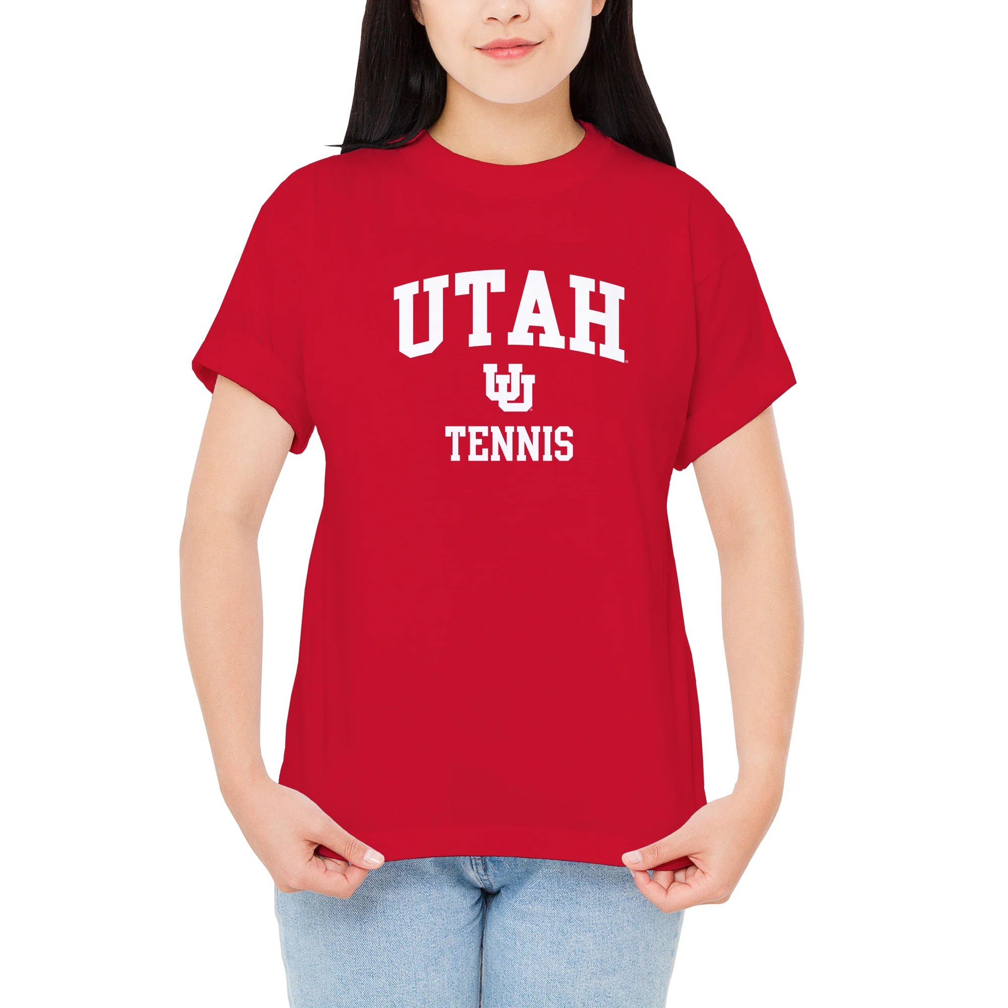 Utah Utes Arch Logo Tennis T-Shirt - Red - Image 4