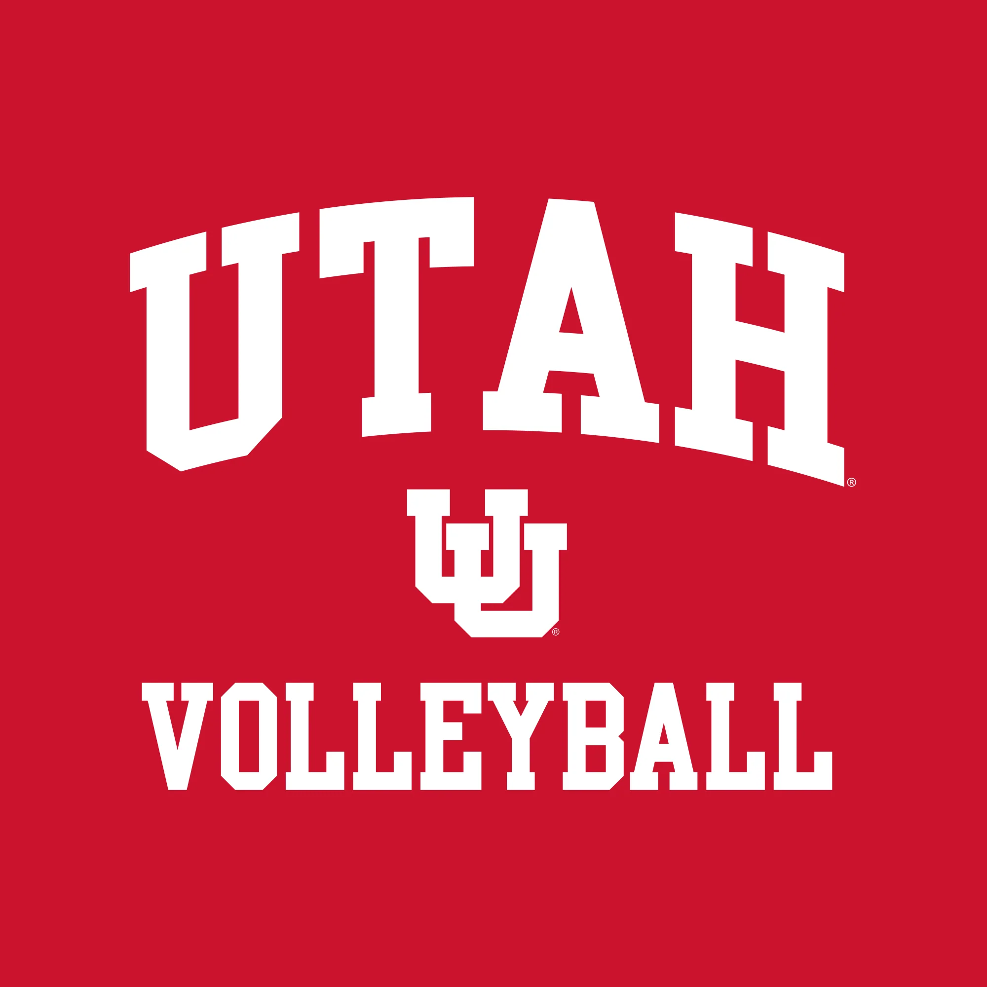 Utah Utes Arch Logo Volleyball T-Shirt - Red - Image 2