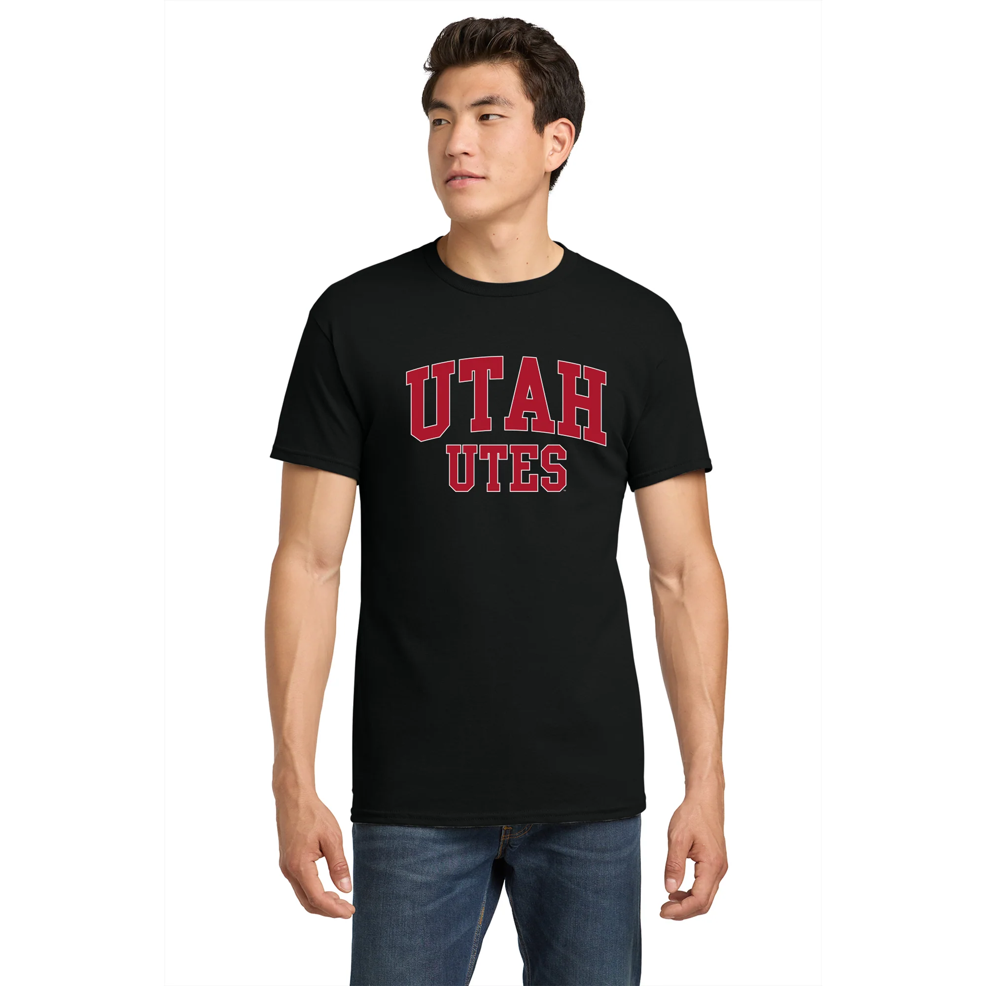 Utah Utes Front Back Print T-Shirt - Black - Image 3