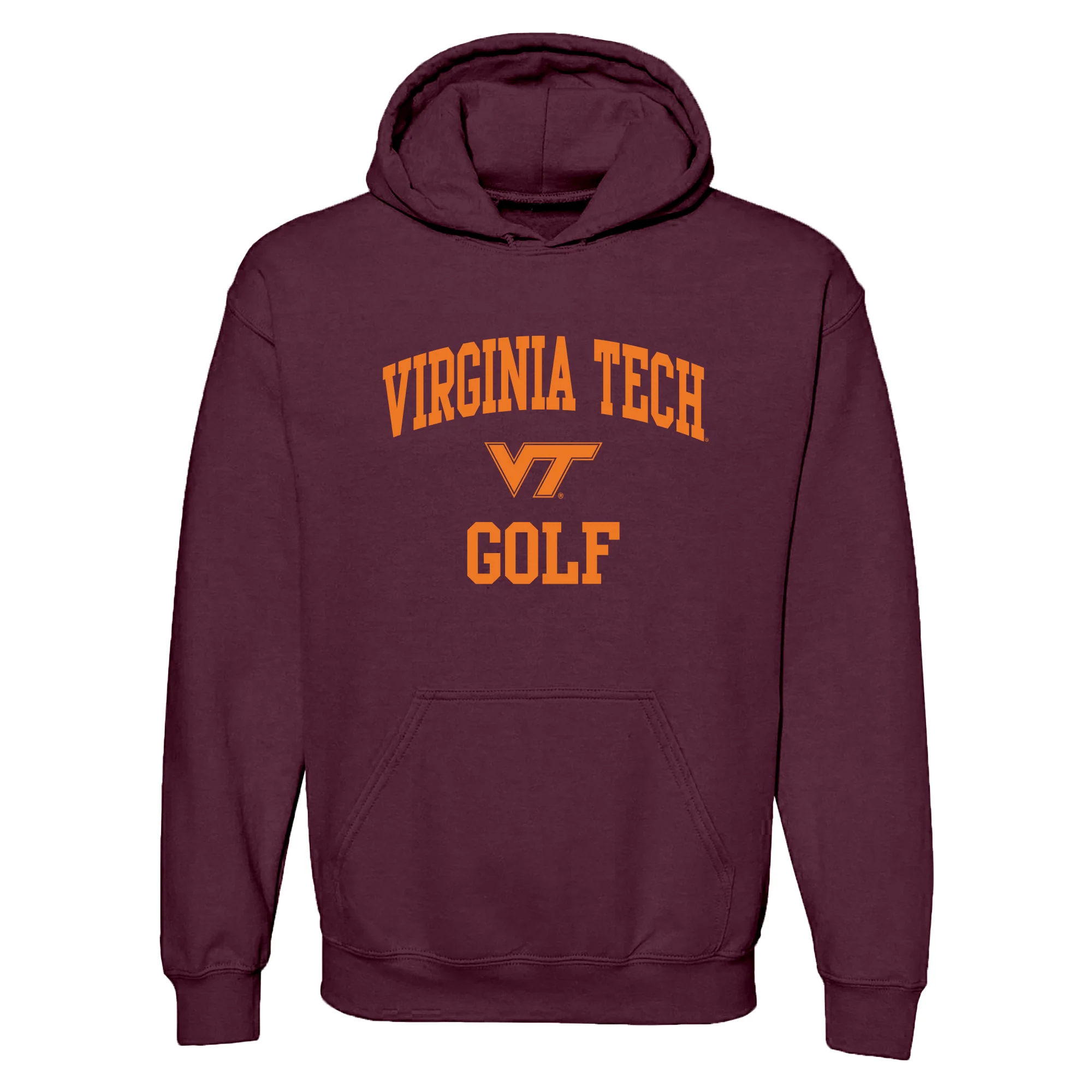 Virginia Tech Arch Logo Golf Hoodie - Maroon