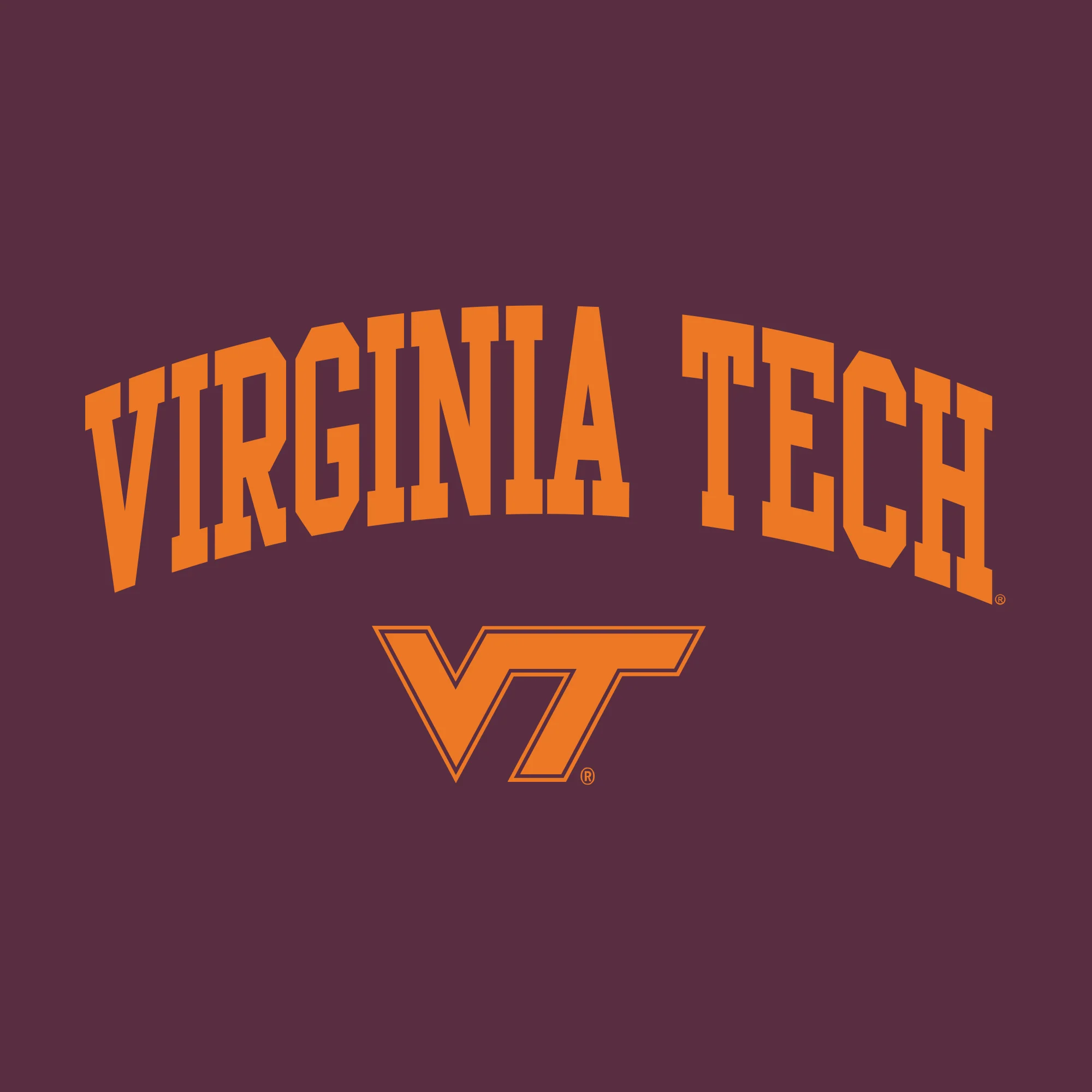 Virginia Tech Arch Logo Hoodie - Maroon - Image 2