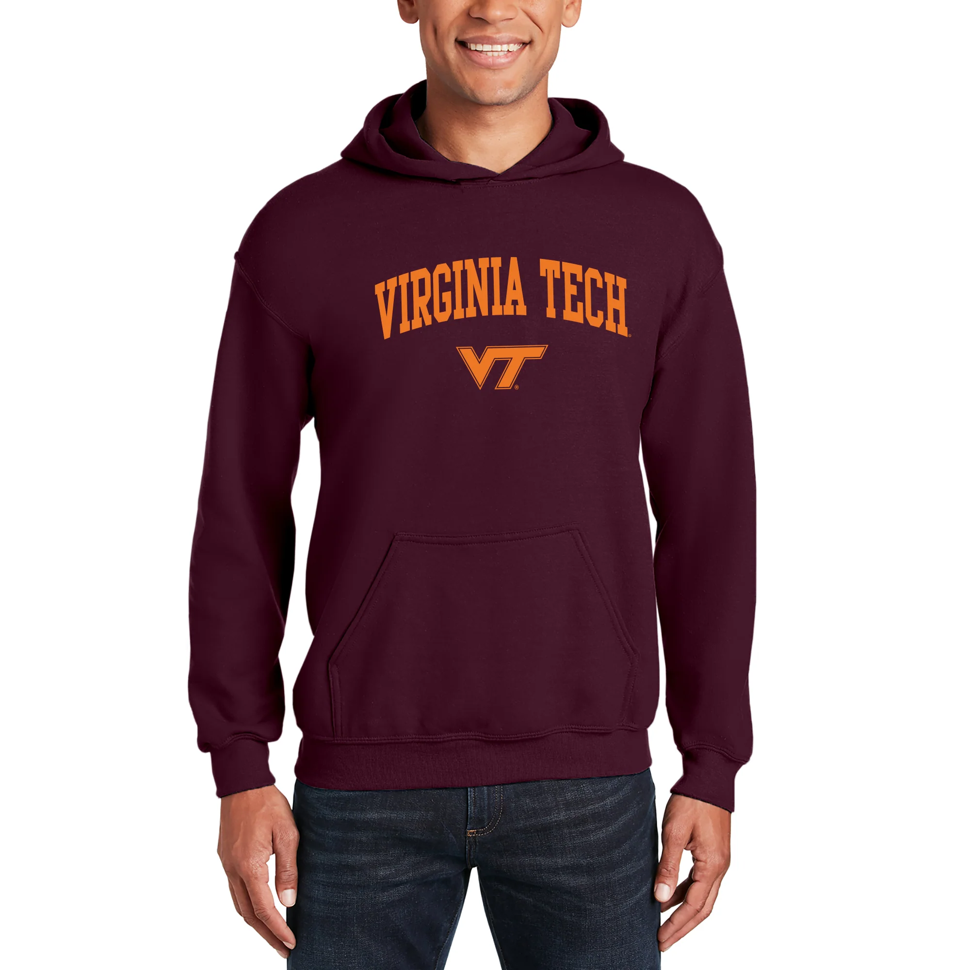 Virginia Tech Arch Logo Hoodie - Maroon - Image 3