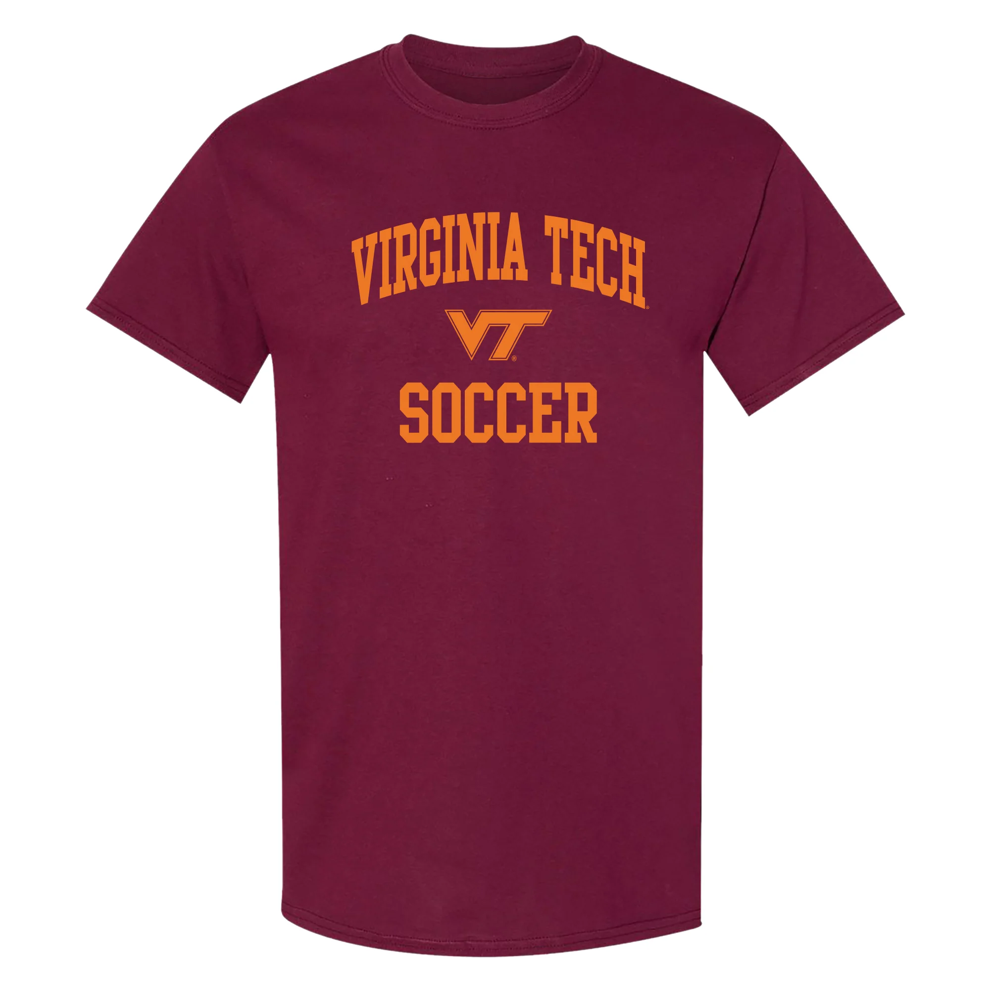 Virginia Tech Arch Logo Soccer T-Shirt - Maroon