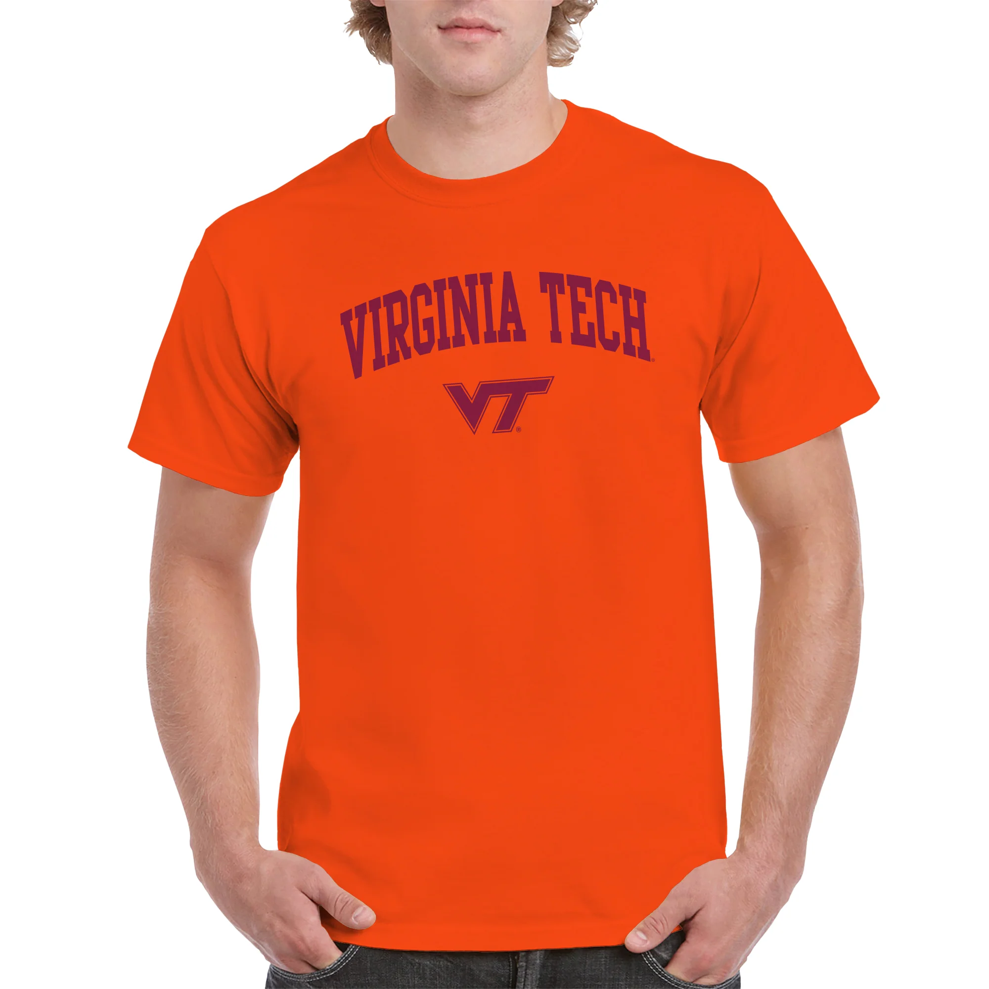 Virginia Tech Arch Logo T-Shirt - Orange - Image 3