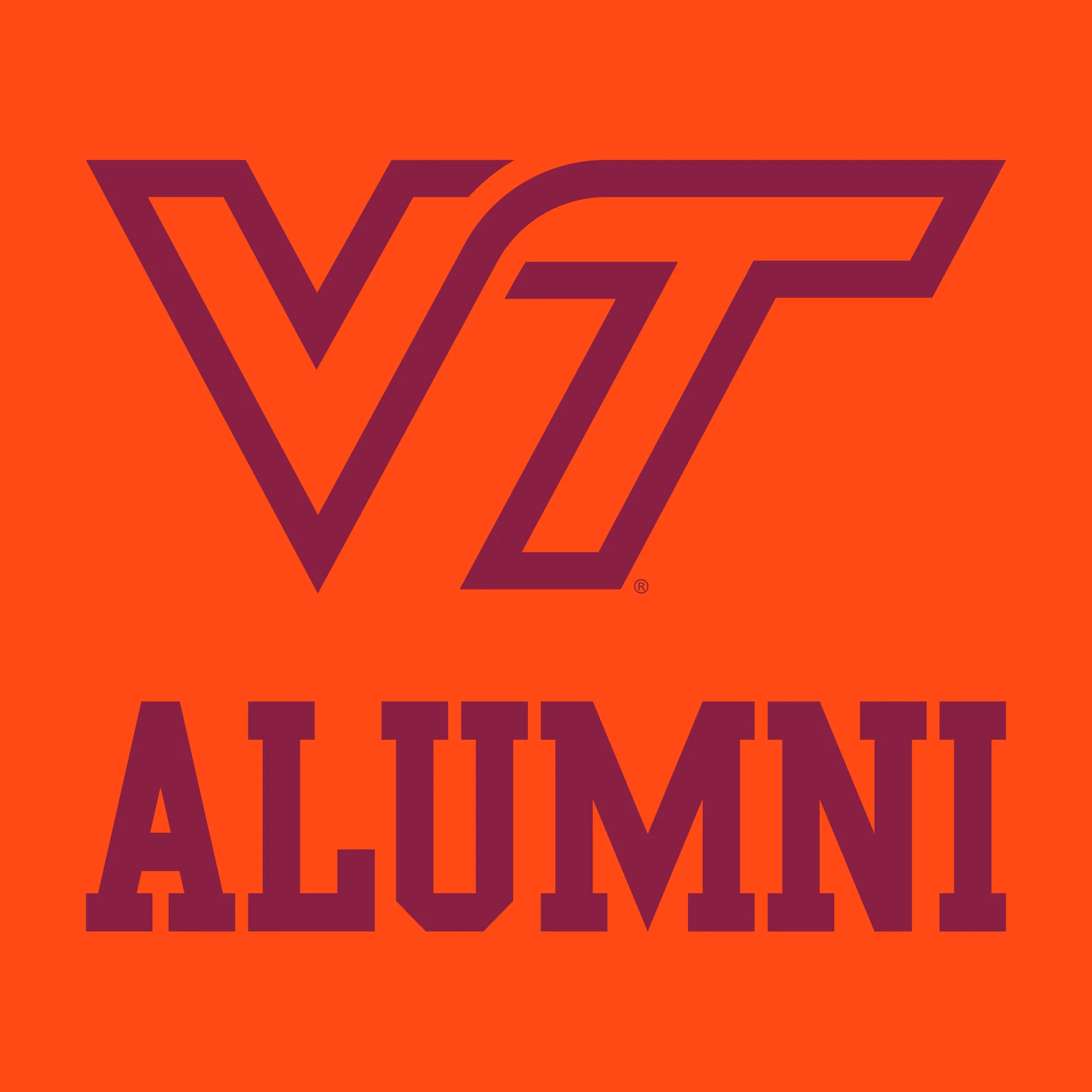 Virginia Tech Primary Alumni Hoodie - Orange - Image 2