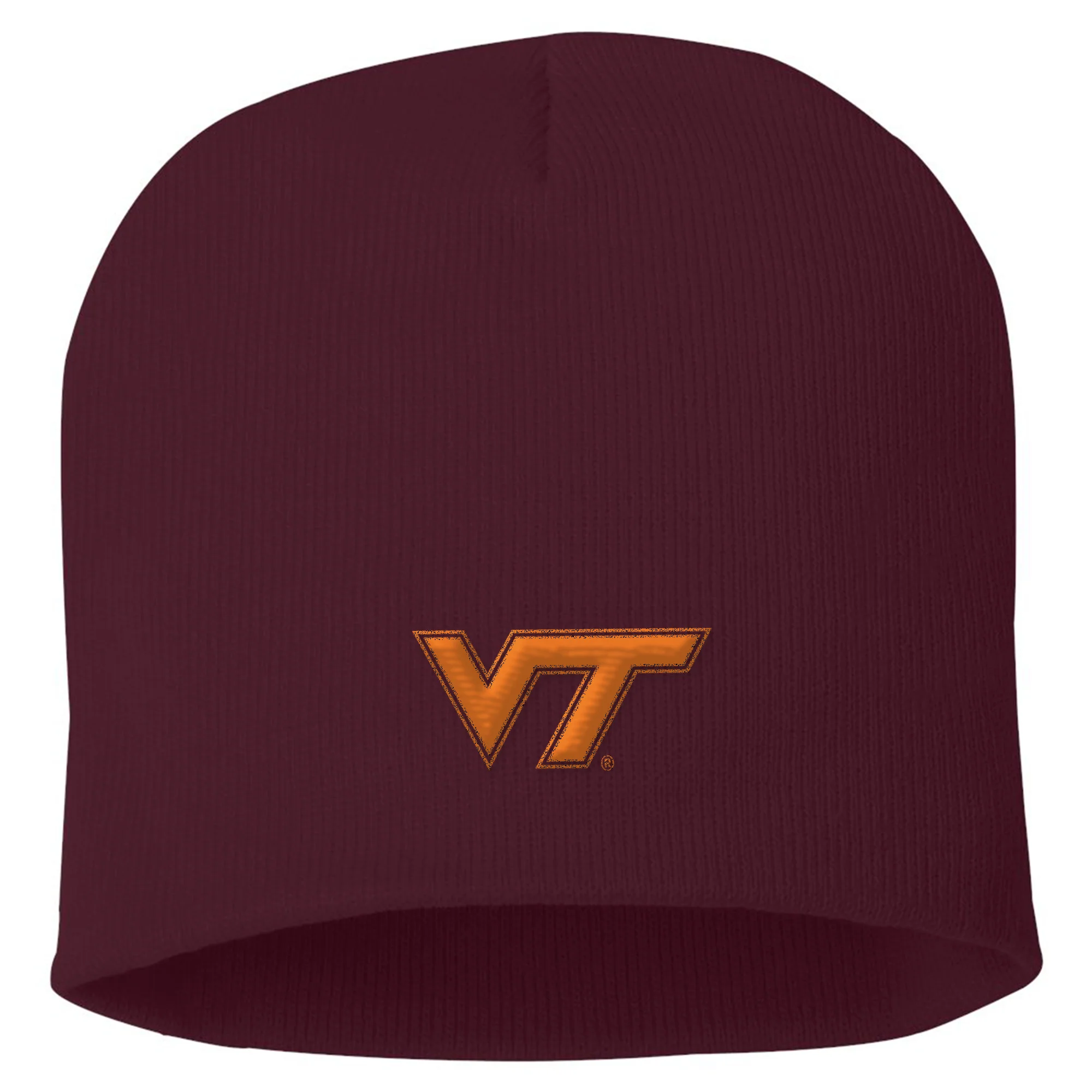 Virginia Tech Primary Logo Solid Knit Beanie - Image 2