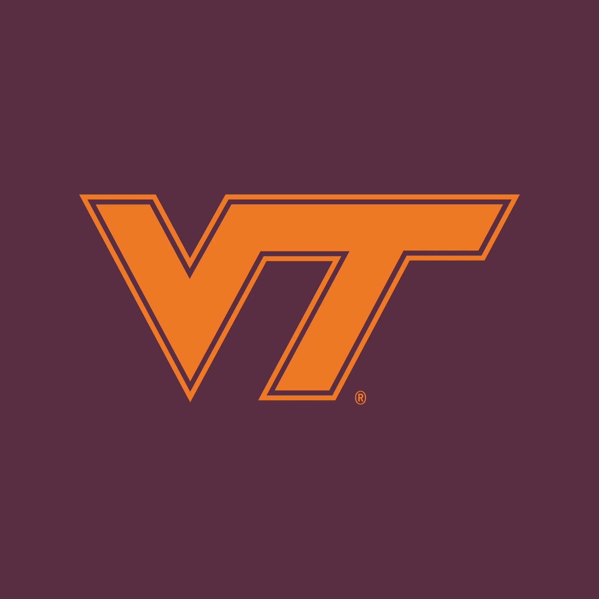 Virginia Tech Primary Logo T-Shirt - Maroon - Image 2