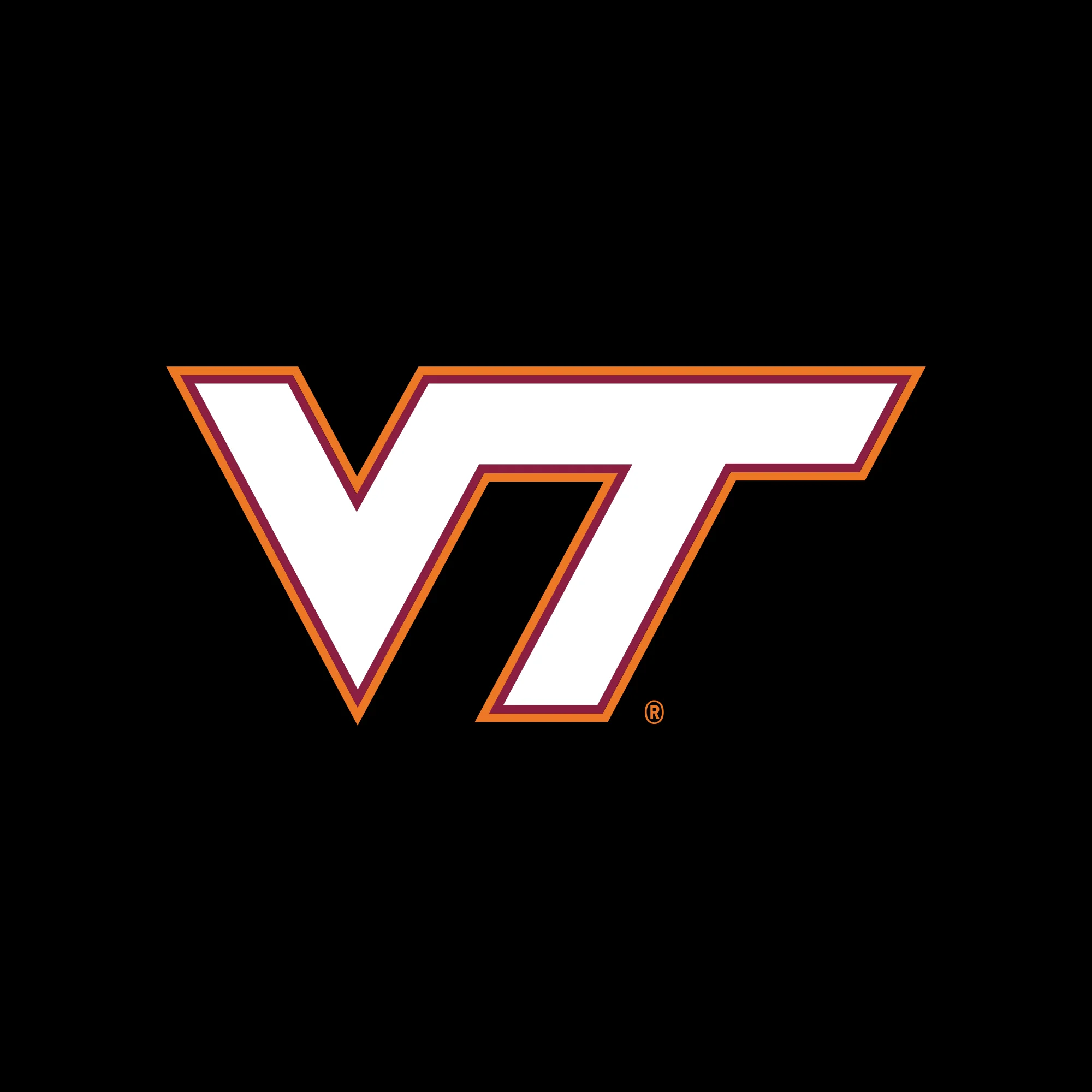 Virginia Tech Primary Logo Toddler T-Shirt - Black - Image 2