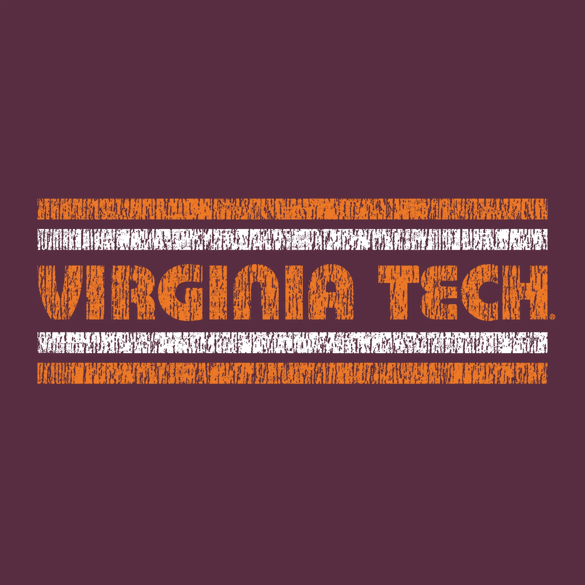 Virginia Tech Retro Underline Hoodie - Maroon - Image 2