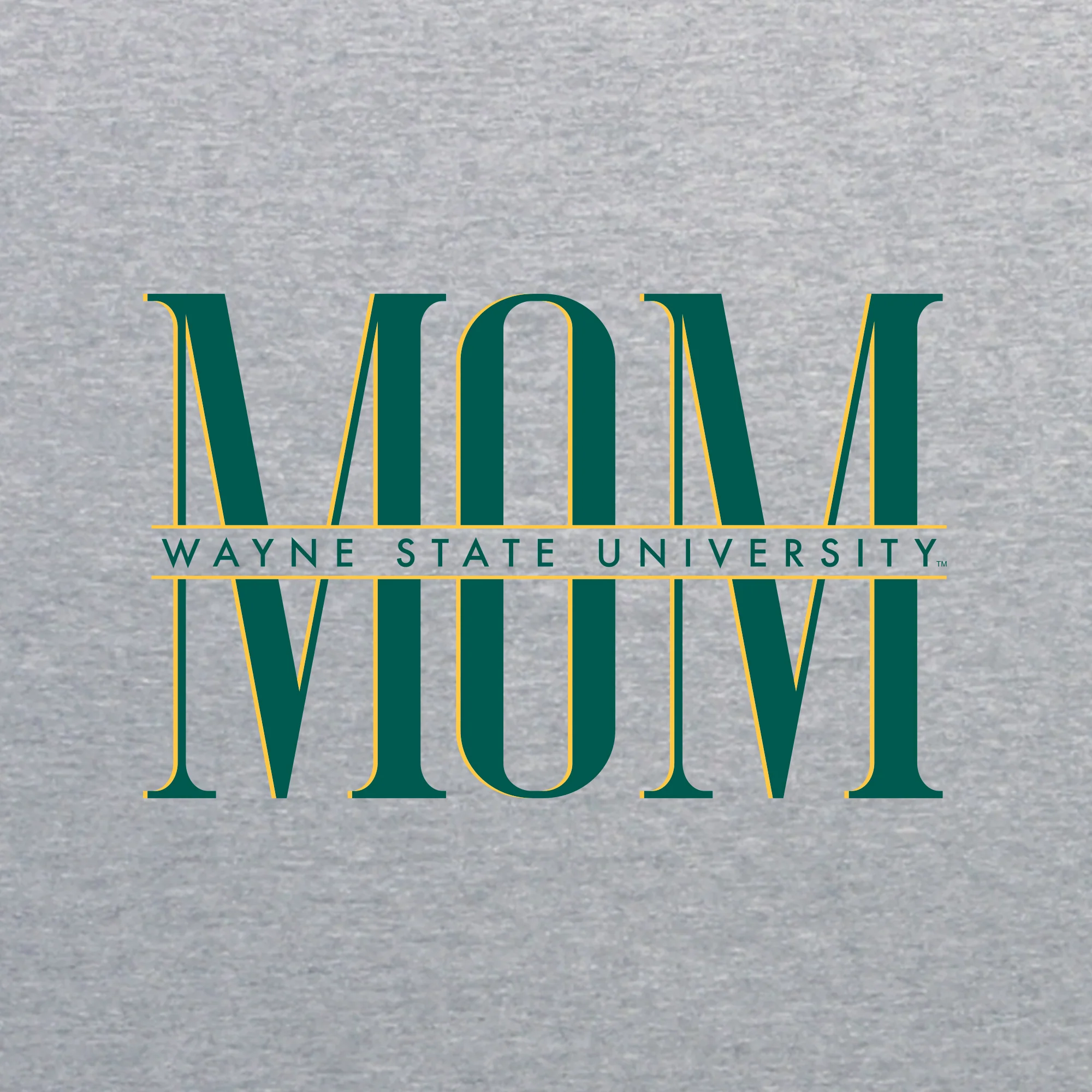 Wayne State Classic Mom T-Shirt - Sport Grey - Image 2