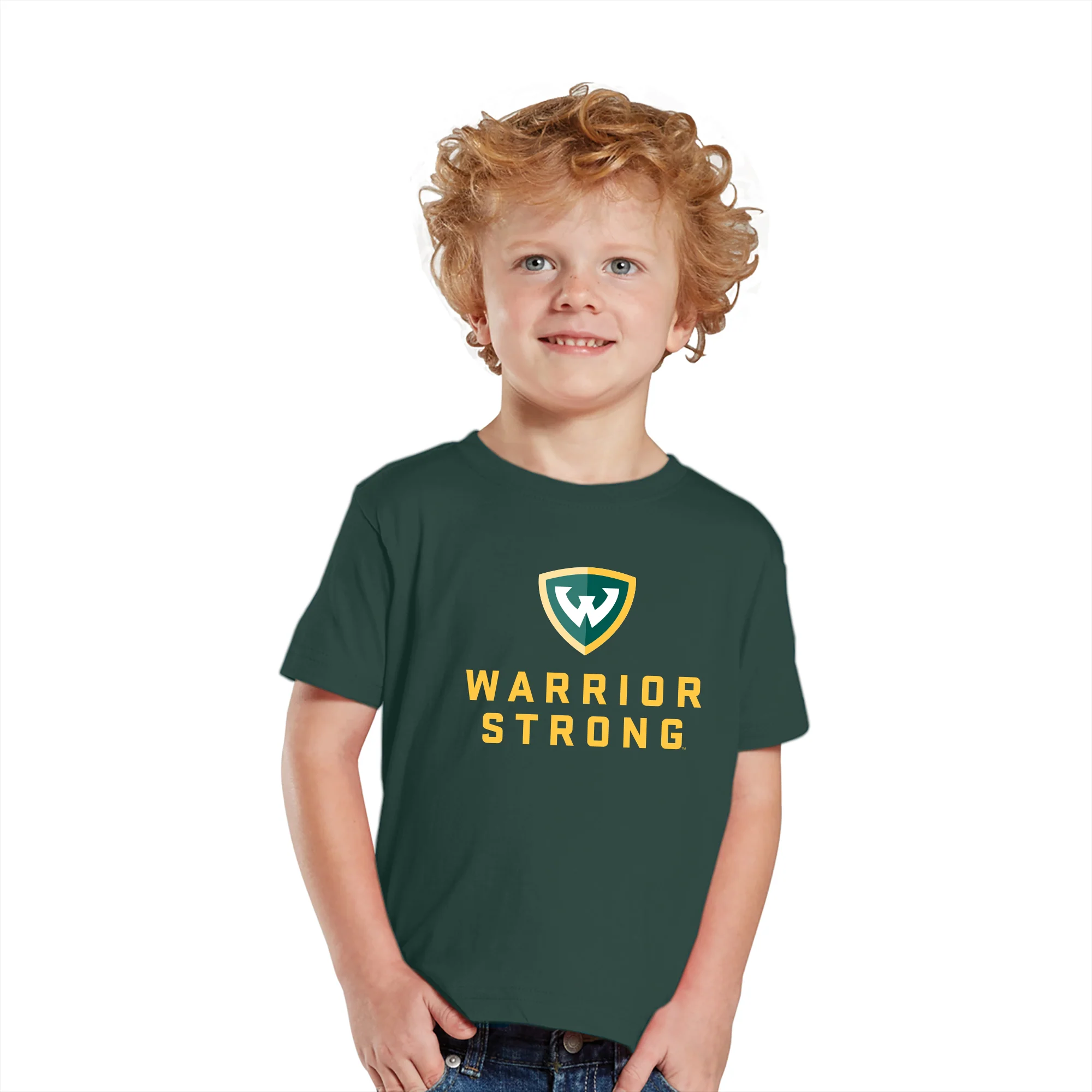 Wayne State University Warrior Strong Toddler T Shirt - Forest - Image 3