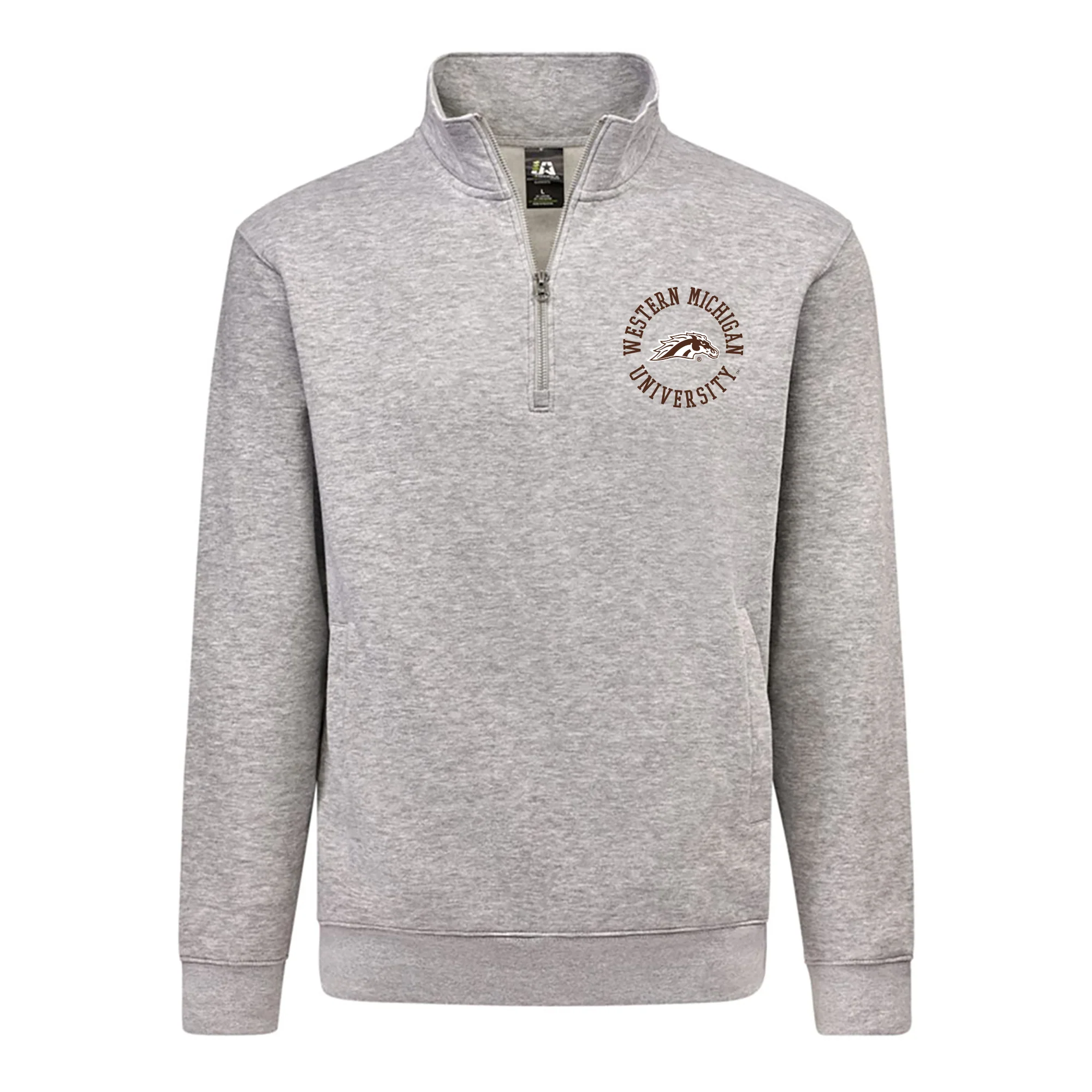 Western Michigan Old School Circle 1/4 Zip - Image 2