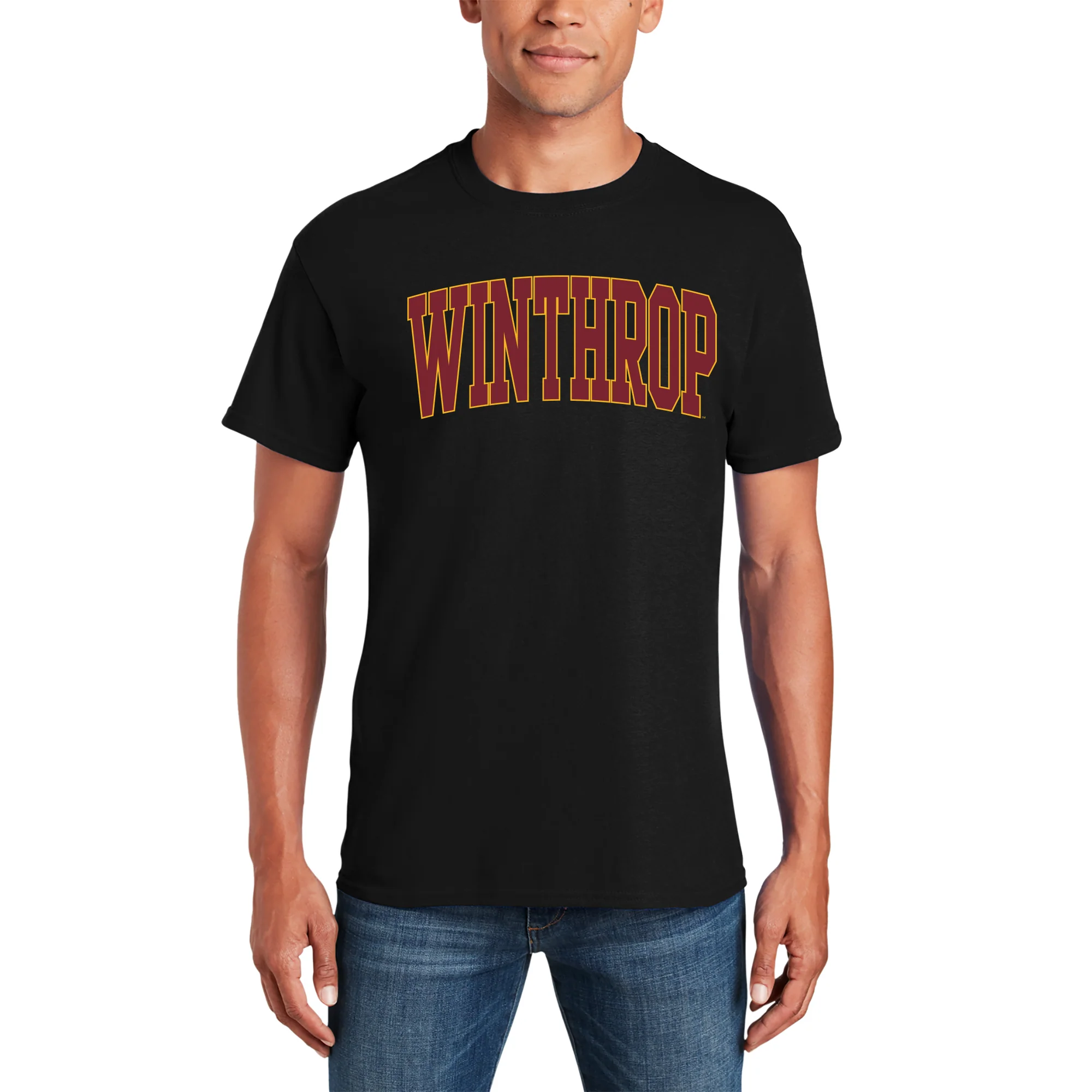 Winthrop Eagles Mega Arch T-Shirt - Black - Image 3