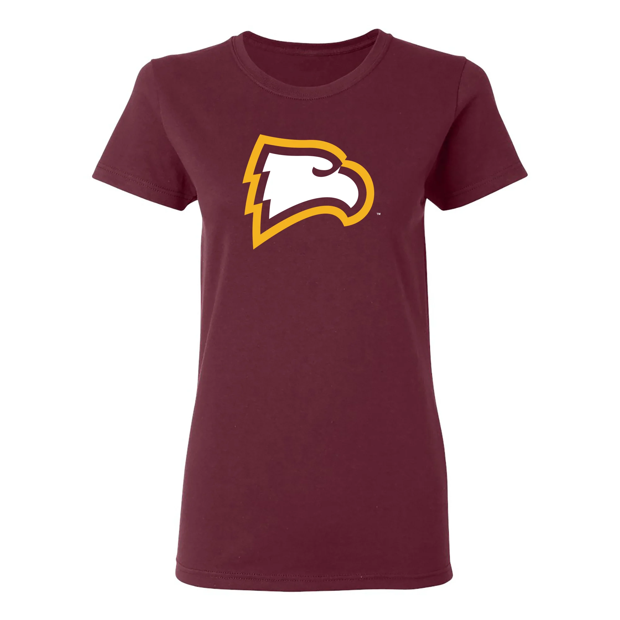 Winthrop University Eagles Primary Logo Womens Short Sleeve T Shirt - Maroon