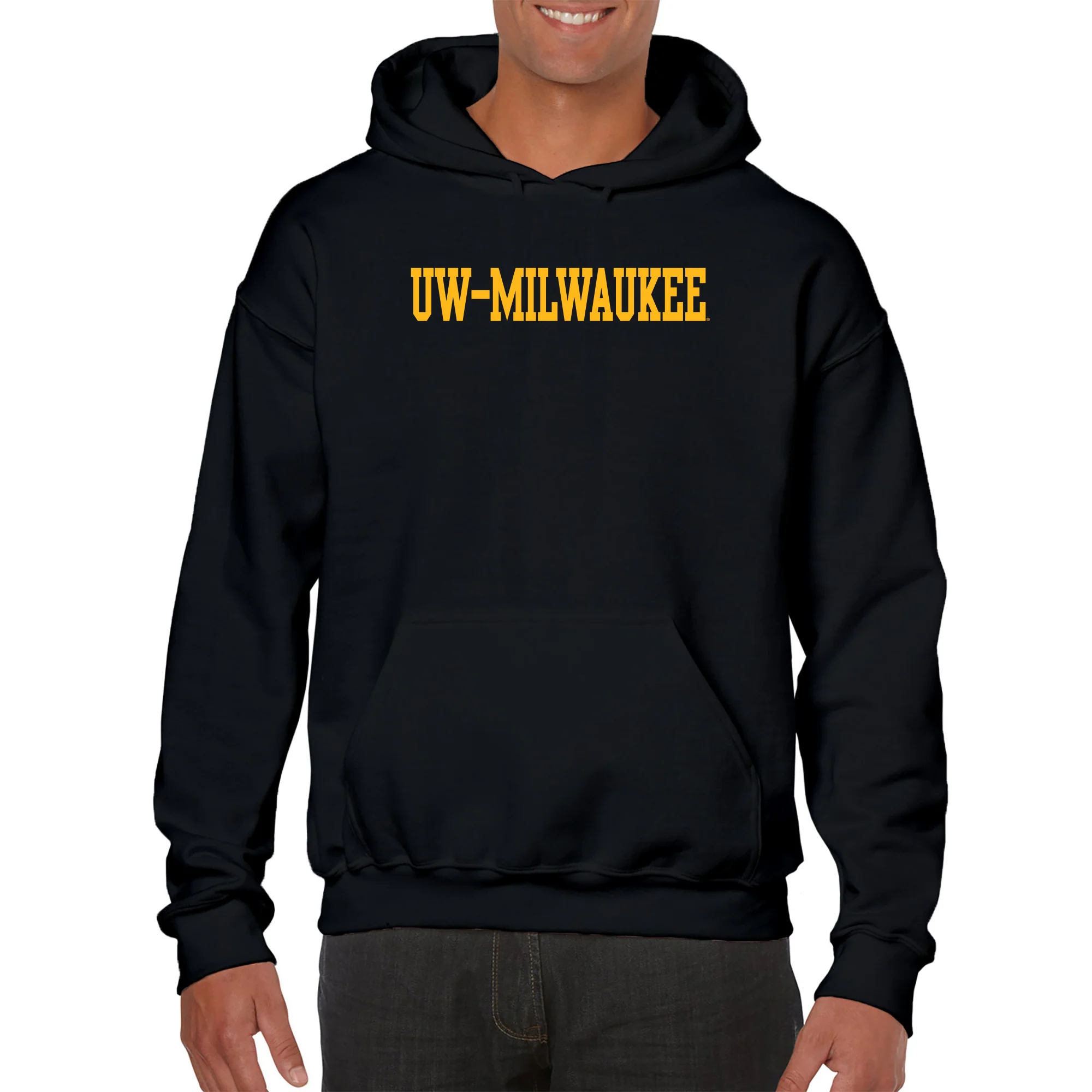 Wisconsin-Milwaukee Panthers Basic Block Hoodie - Black - Image 3