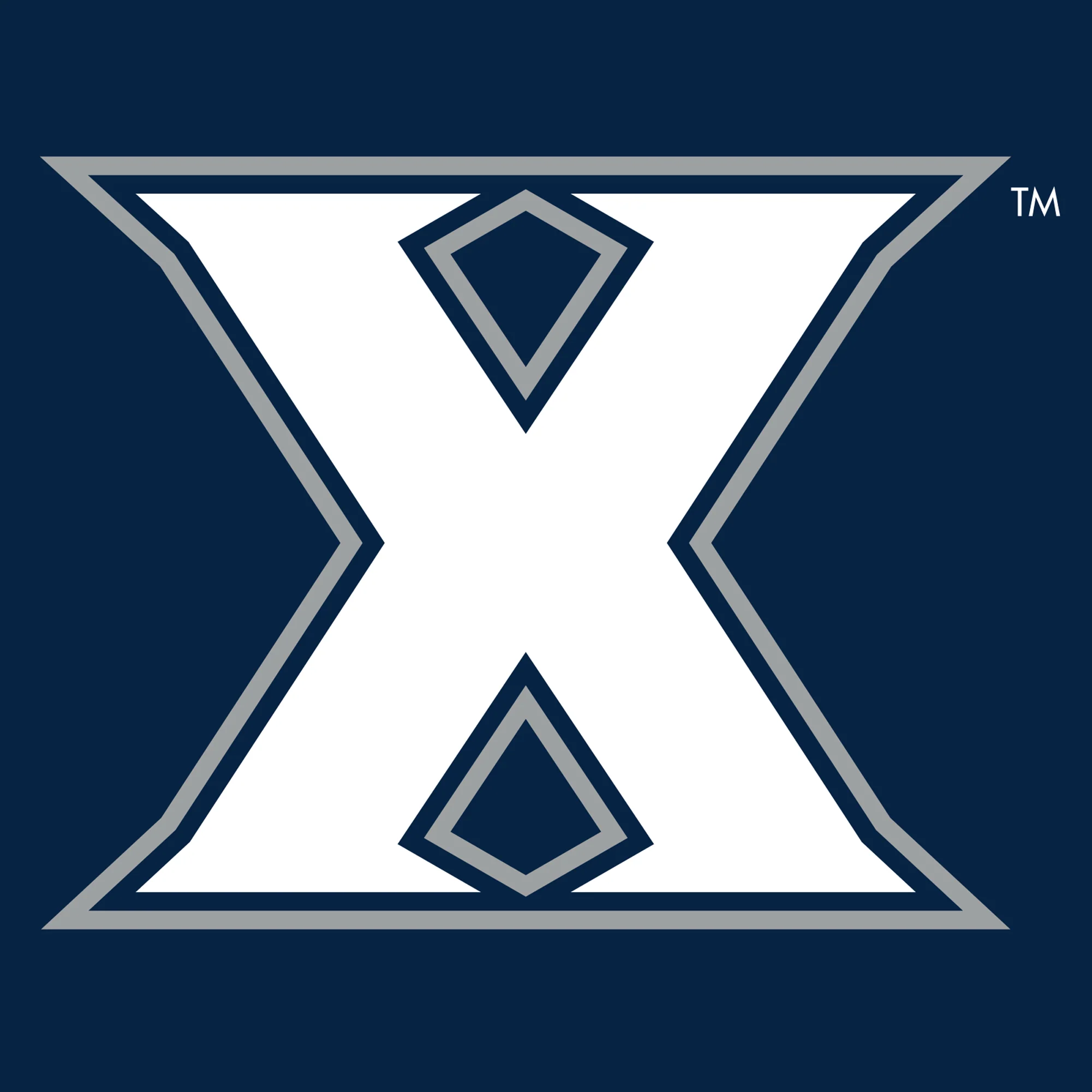 Xavier University Musketeers Primary Logo Sweatpants - Navy - Image 2